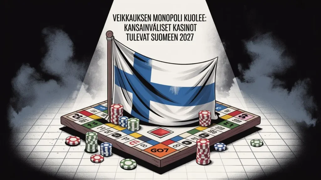 Veikkauksen monopoli kuolee. Kansainväliset kasinot tulevat Suomeen 2027